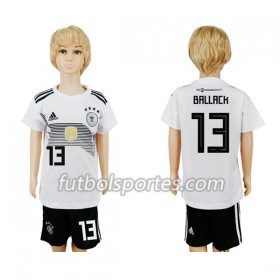 Camisetas Alemania Ballack 13 Niño Primera Equipacion Mundial 2018